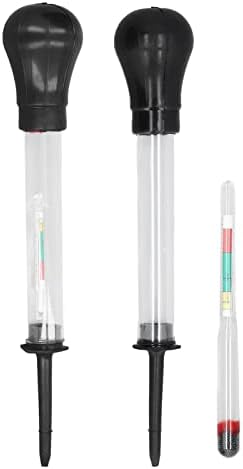 Алатка за хидрометар за емошајога, алатка за хидрометри со лесна работа со чиста скала 1.100-1.300 опсег 2 парчиња стакло преносен