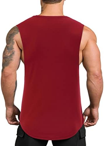 Elitespirit 3 пакувања машки мускули резервоарот врвови суво вклопување без ракави, исечени кошули бодибилдинг салата за вежбање