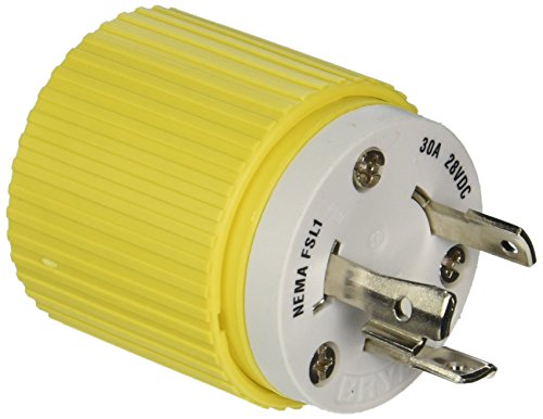 Системи за жици на Хабел HBL328DCP приклучок за заклучување, 30а, 28 VDC, жолта
