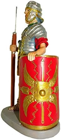 Ферари и Аригети Сцена Фигура: Римски војник со Шилд - Колекција Мартино Ланди - 10см / 3,94in линија