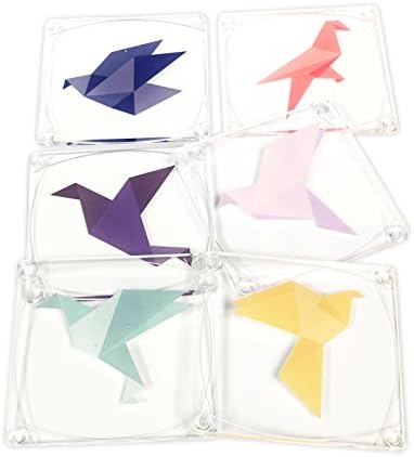 Дизајн на идеја-Акрилни 3,5 Инчи Оригами Кран-Избрани Подлоги Со Јасен Акрилен Држач