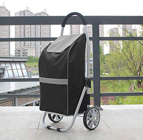 -Карти, колички, лесна тврда ткаенина ткаенина количка количка за преклопување алуминиумска легура Преносна количка за намирници/зелена
