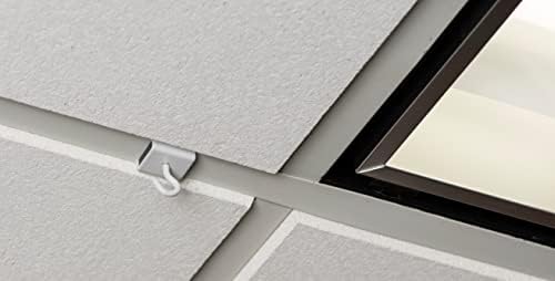 Даулинг магнети тавански куки за суспендирани тавани, бело, пакет од 4, 1 l x .88 w