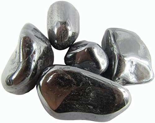 Circuitoffice 5 парче хематит паднати камења - лековити камења, метафизичко заздравување, чакра камења за Вика, Реики, заздравување,