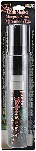 Uchida 481-C-1 Marvy Jumbo Broad Point Tip Bistro Chalk Marker, црна