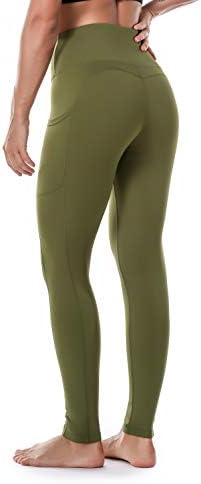 Женски панталони за јога ритирико со високи тренинзи со земјоделски култури кои работат хеланки со странична контрола на стомакот