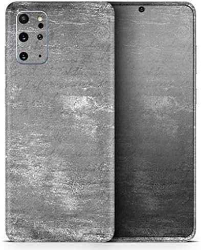 Дизајн Скинц потресена сребрена текстура V7 Заштитна винил декларална обвивка за обвивка на кожата компатибилен со Samsung Galaxy S20