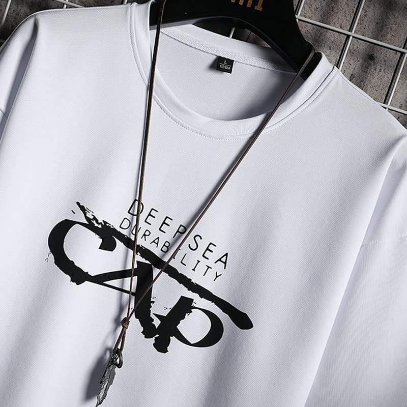 Машки комплети хип-хоп облека улична облека летна облека машка маица и шорцеви две парчиња хип-хоп поставени случајни
