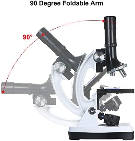 Н/А Хм1200 Висока Дефиниција Професионален Метален Тринокуларен Микроскоп Лупа 100х-1200х Голем Окулар Со Извор На Светлина