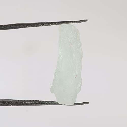 10.3 КТ. Природно голем кристал Реики Чакра Аква Аквамарин камен за Тумбл, Медитација и Реики Кристал заздравување GA-758