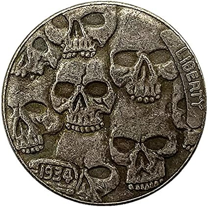 Cryptocurrency 5pcs хобо пиратски медал сребрена комеморативна монета копија монета со заштитен случај личен аматерски колекционерски монета