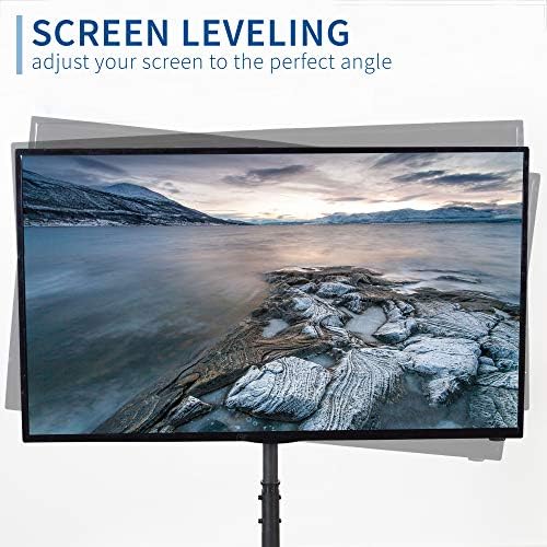 Виво ТВ подот штанд за 13 до 50 инчи со рамен панел LED LCD плазма екрани, преносен висина на екранот прилагодлив за монтирање на монтирање на