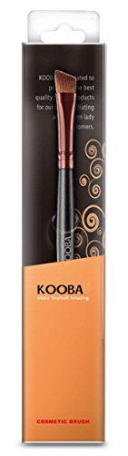 Агол за шминка Kooba Eyeliner Kabuki Brush - Преносна четка за очите во прав, козметичка алатка за убавина за професионално и патување