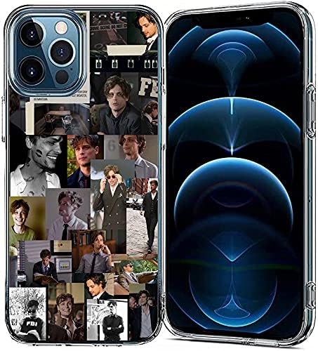 Класичен криминален Спенсер Метју Дизајн Телефонски случај компатибилен со iPhone 12 Pro Max Minds Reid Grey Gubler Print Чисто чист