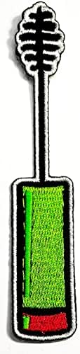 Кленплус 2 парчиња. Зелена Четка За Трепки Везена Лепенка Налепница За Ткаенина Цртано Железо На Шиење На Сувенири Подароци