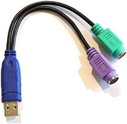 USB до PS/2 тастатура за конвертор на адаптер на глувчето