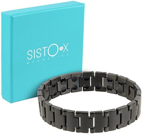 Sisto-X Титаниум магнетна нараквица Centurion Health Hi Hi Power Подарок бокс 19 см