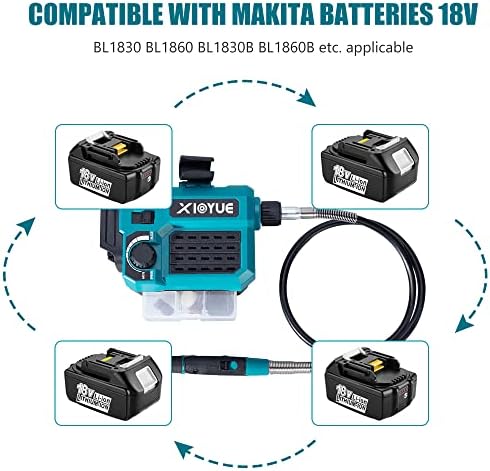 Xioyue мини безжичен ротационен алатка за 18V Makita батерија што се надополнува безжично мелење/резба/сечење/дупчење/деконтаминација/Отстранување