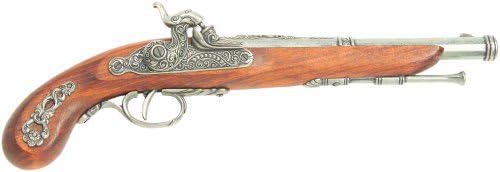 Деникс од 19 век француски пиштол за ударни пиштоли, сива - реплика што не е пукана