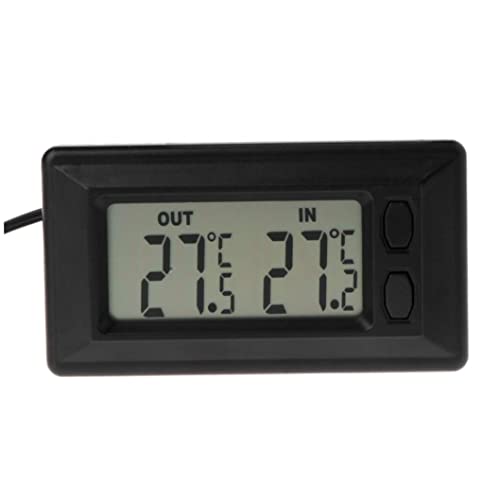 Дигитална Соба Термометар Соба Температура Монитор Внатрешни И Надворешни Термометар Лцд Дигитален Дисплеј Термометар, со 1.5 м Кабел,