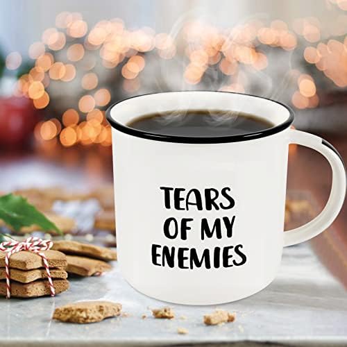 Hoomuu gaming кафе кригла подарок - солзи на моите непријатели - Смешни керамички чаши за кафе за момчиња мажи сестри - нотни чаши за вино