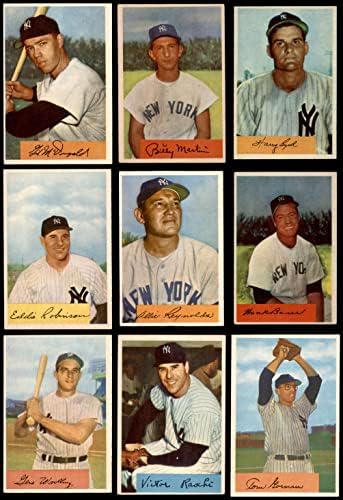 1954 Тимот на Bowman New York Yankees го постави Newујорк Јанкис екс Јанкис