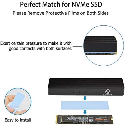 А ADWITS [ 9-Пакет ] Топлинска Спроводлива Силиконски Влошки, Мека Безбедна Едноставна За Аплицирање ЗА SSD ПРОЦЕСОРОТ ГРАФИЧКИОТ