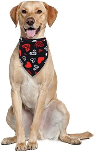 Денот На вљубените Куче Бандана Триаголник Лигавче Шамија Додатоци За Кучиња Мачки Миленичиња