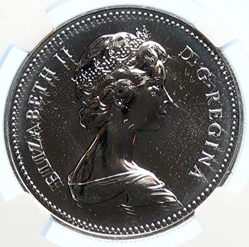 1979 CA 1979 Канада Велика Британија Кралицата Елизабета Втора Грифон Брод СП монета СП 69 НГЦ