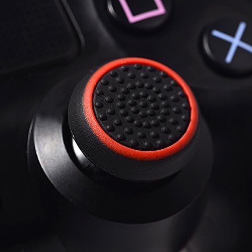 Gametown® 2 силиконски палец за стискање на капачињата за капа за Sony PS4 PS3 PS2 Xbox 360 Xbox One Analog Controller црна со