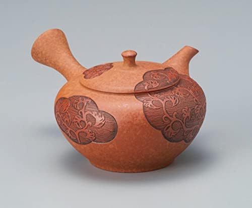 Kyusu чајник, керамички чај. 190цц Токонам Јаки, јапонски керамика. TKNM-21M-0054