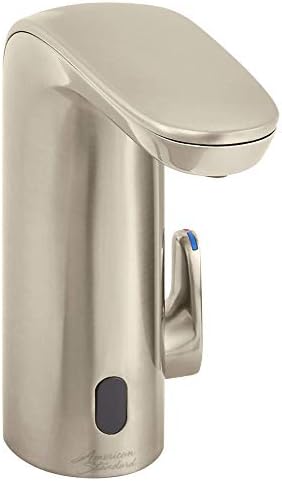 Американски стандард 7755303.295 NextGen SelectRonic Integrated Faucet со мешање на Smartherm & над-палубата, 0,35 gpm, четкан никел