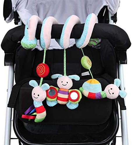 Плишана играчка за бебиња за автомобил - Образовна активност виси игра за креветчето, шетачот и седиштето на автомобилот - момче