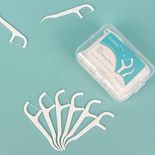 Meipo Dental Floss Picks за чистење на забите за чистење орална нега длабоко чиста со flossers заби чепкалка стап мека на џвакање и заби Интердементални конец за возрасни и деца