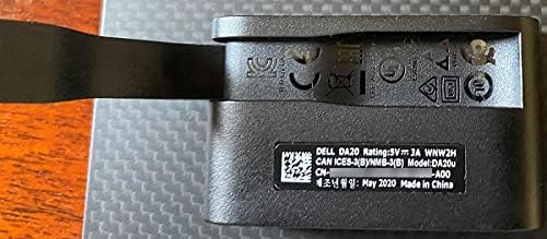 Dell DA20 USB Type-C до HDMI/USB Type-A 4K за XPS 15 9500/9510 XPS 17 9700/9710, XPS 13, прецизност 5750, лаптопи