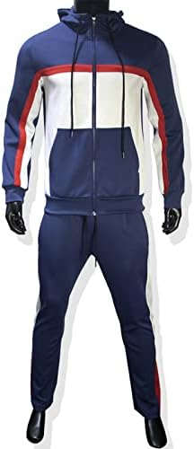 Mens Sweatshirt Hoodie Multi Oneoped Hoodie Tracksuit Hoodie Set 2 парчиња спортски машки фитнес кадифен џемпери панталони сетови