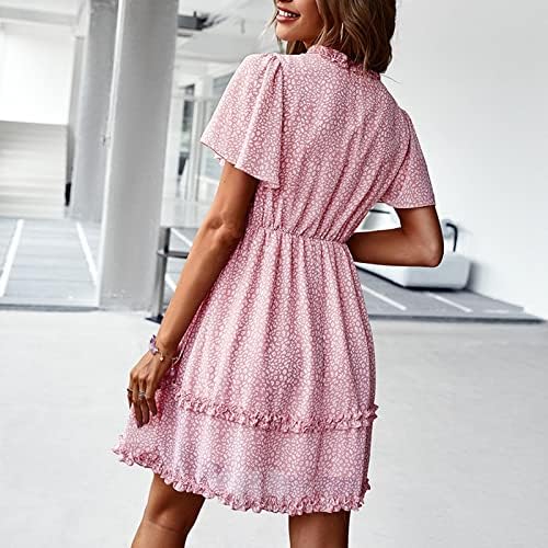 Летни фустани во миашуи плус големина пролет лето секси фустан краток темперамент лесен фустан фустан џебови