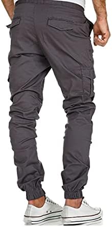 Мажи во Дијаго Мажи Карго панталони со џебови Редовно вклопуваат удобни тесни глуждови со џемпент, обичен моден спорт Атлетик тренингот Панталони
