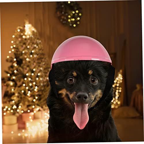 Вилтс миленичиња смешна капа моторцикл декор кучиња шлемови за средни кучиња кученце капа миленичиња безбедност за отпуштање капа заштитна кутре