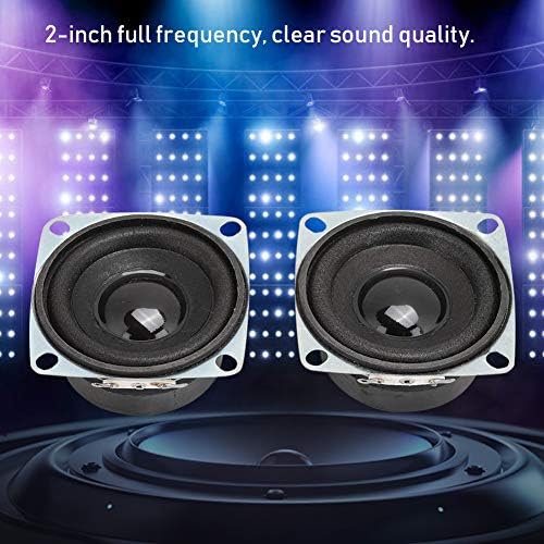 Shanrya Bass Soundspeaker, Long Service Life Sounder 2pcs 2inch 4Ω 3W за дома за мултимедијален звучник