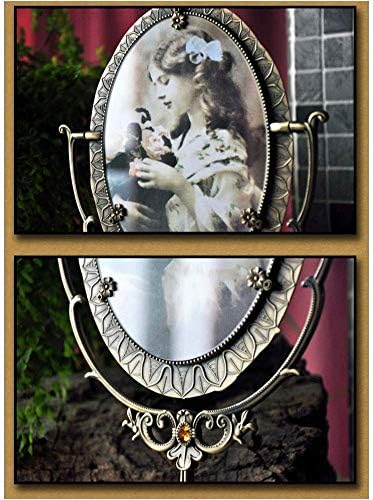 HTLLT убавина шминка огледало Vanity Mirror двострана висока дефиниција шминка огледала Европски стил таблети огледало за девојки