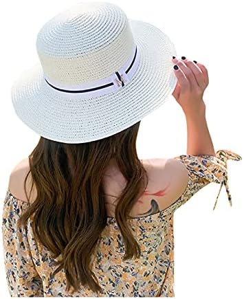 Надворешно сончање на сончање на сончање, женска сончева капа широко лето слама плажа Бејзбол капачиња, кои се караат безбол капачиња за