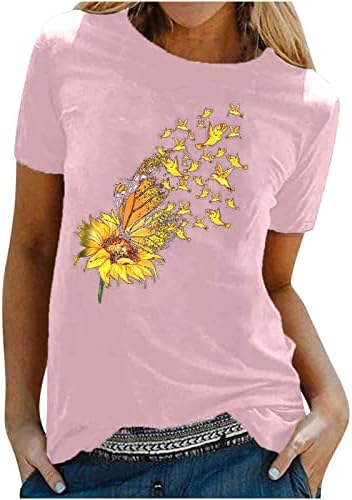 Графичка маица женска есен летен краток ракав облека трендовски памук канцеларија смешна врвна маица за девојчиња A9 A9