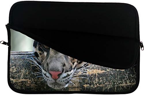 Облачно Леопард Лаптоп Ракав Торба Голема Мачка Компјутерска Торба Со Мушпад Површина Облачен Леопард Компјутерска Торба Го Штити Вашиот Уред