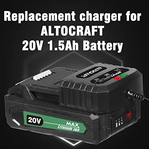 Altocraft 20v Макс Литиум Јонска Батерија Полнач, Само Компатибилен СО Altocraft 20v Безжични Алатки Батерија