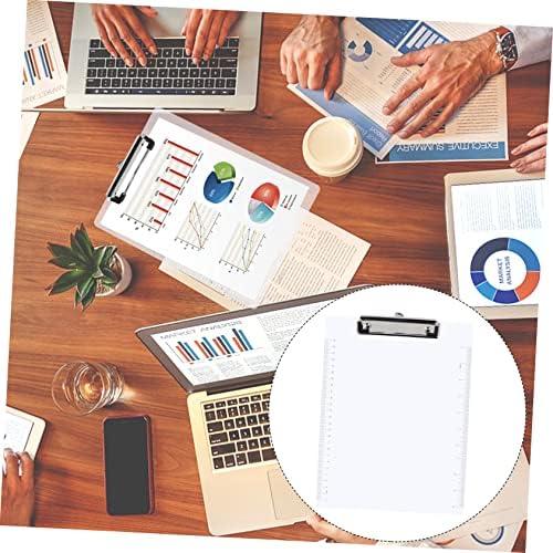 Operitacx 6pcs Wordpad Папка Мали Клипборди Канцеларија Декор Пишување Рампа За Лаптоп Таблата Со Исечоци Стандарден Клип А4 Документ Папка