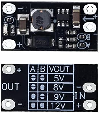 5PCS Најновиот мулти-функционален модул за засилување Mini Boost Up Board 5V/8V/9V/12V 1.5A LED индикатор DIY електронски напонски модул