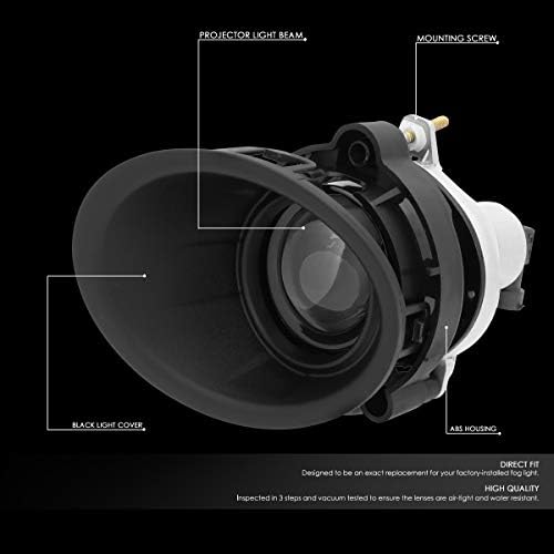 Пар Проектор Предно Возење Светло За Магла/Светилки со Капак / Рамка+Прекинувач Компатибилен со 14-15 Chevy Camaro LS/LT 3.6 L