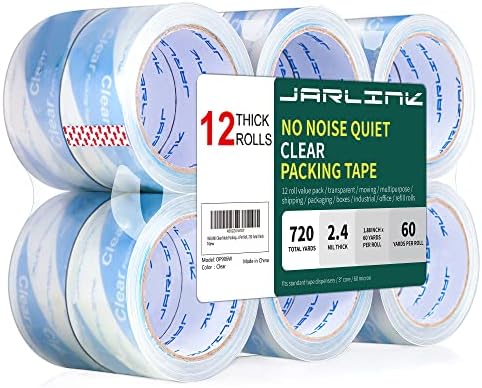 Jarlink Нема бучава чиста тивка лента за пакување, лента за пакување со тешки работи за пакување за испорака, подвижна запечатување,