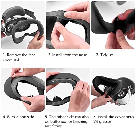 VR подлога за лице, WearResistant Buildin Silicone VR Face Cover, удобен за игри
